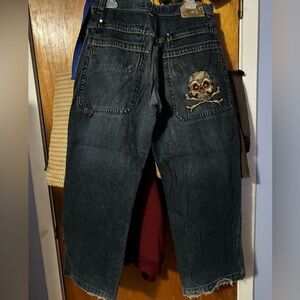 Vintage JNCO Dark Blue Wide Leg Jeans